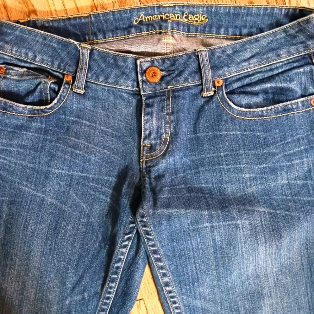 American Eagle Outfitters Blue Straight Leg Jeans